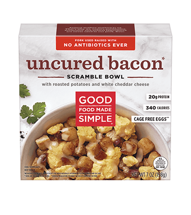 Hearty Eggs Uncured Bacon Breakfast Bowl Good Food Made Simple