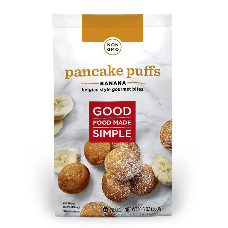 Delicious banana pancake puffs good food made simple