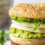 Egg White Patty & Guacamole Breakfast Bagel