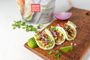 Low Carb Egg White Patty Breakfast Tacos