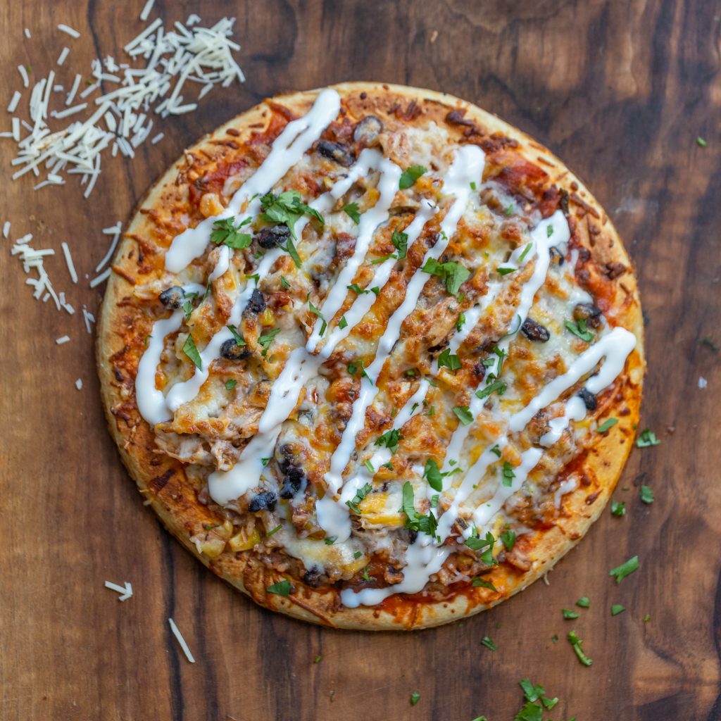 Chicken Black Bean Bowl Pizza