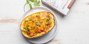 Steak Black Bean Stuffed Spaghetti Squash