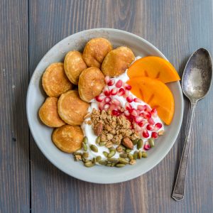 Easy Breakfast Ideas - Pancake Puff Yogurt Bowls