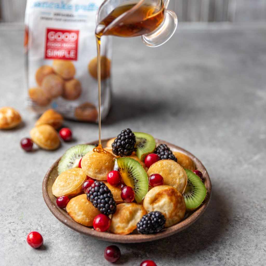 Easy Breakfast Ideas Pancake Puffs With Fruit