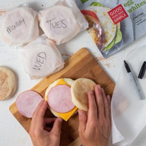 Make Ahead Egg White Patty Freezer Sandwiches