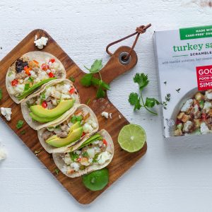 Turkey Sausage Breakfast Tacos