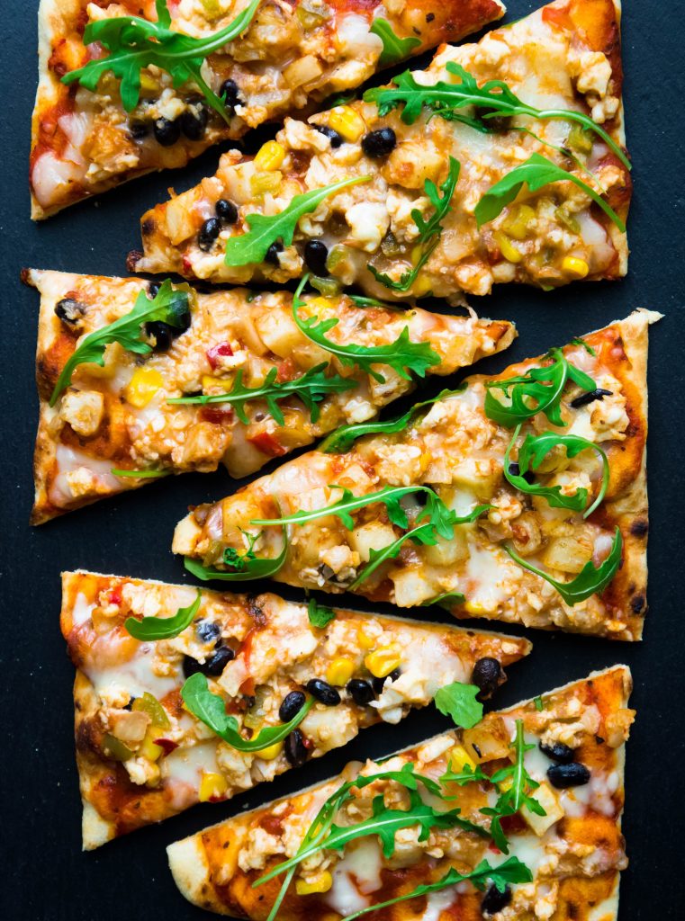 Southwestern Scramble Bowl Breakfast Flatbread Pizza