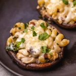 Lemon Chicken Stuffed Portobello Mushrooms