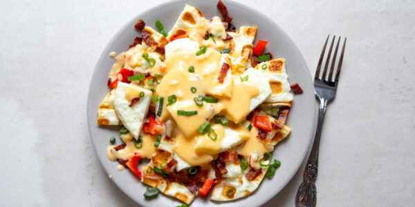Low Carb Egg White Patty Breakfast Nachos Low Carb Egg White Patty Breakfast Nachos