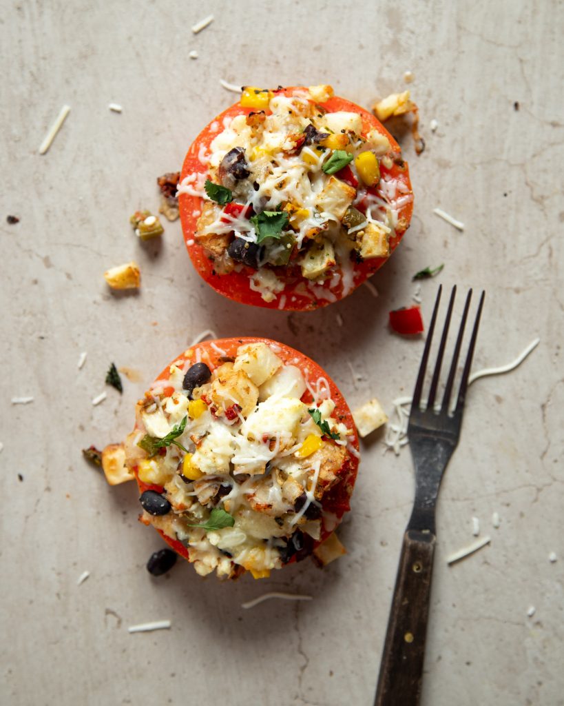 Southwestern Stuffed Breakfast Tomatoes
