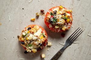 Southwestern Stuffed Breakfast Tomatoes