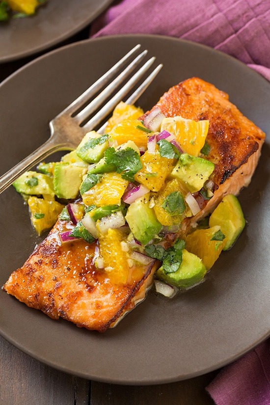 honey-glazed-salmon-with-citrus-avocado-salsa2-srgb. - Good Food Made ...