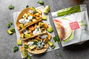 Southwestern Chipotle Egg White Patty Tacos