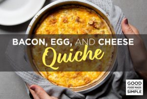 Bacon, Egg, and Cheese Quiche