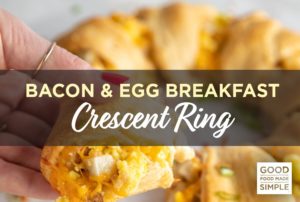 Bacon & Egg Breakfast Crescent Ring