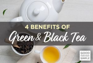 pot of tea and loose leaf green tea
