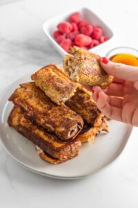 Ham and Cheese French Toast Roll Ups