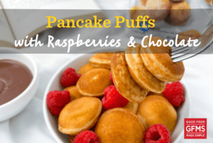 Pancake Puffs with Raspberries and Chocolate